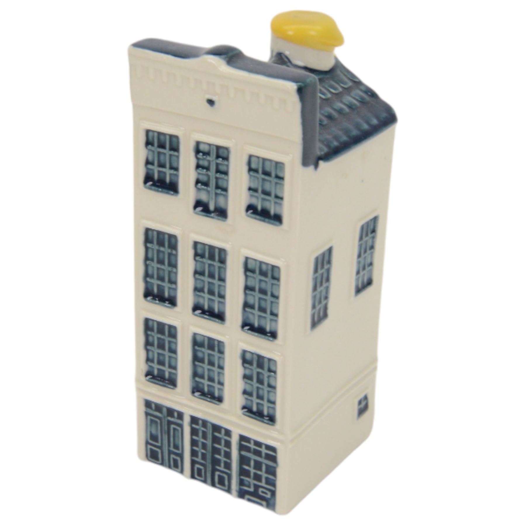 Eighteen KLM Miniatures, each blue Delft house form miniature produced exclusively for KLM Airlines by Bols Amsterdam, most with contents  