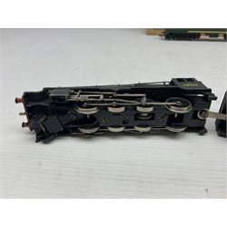 Hornby Dublo - 2-rail - Class 8F 2-8-0 locomotive No.48109 in BR black; Class R1 0-6-0 tank locomotive No.31337 in BR black; and Met-Vic Diesel Co-Bo locomotive No.D5702 in BR green; together with 3-rail Class 4MT Standard Tank 2-6-4 locomotive No.80054 in BR black; three unassociated boxes and one unboxed (4)