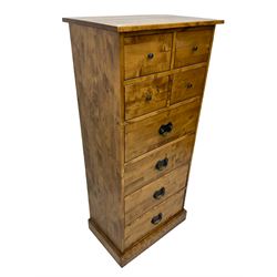 Laura Ashely Home - 'Garrett' pedestal chest, fitted with four small and four large drawers