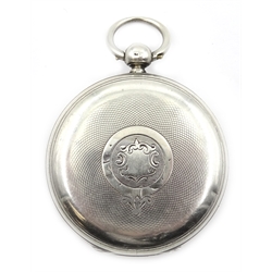  Victorian silver key wound pocket watch by Robert Clunes Airdrie no 9601 London 1882  