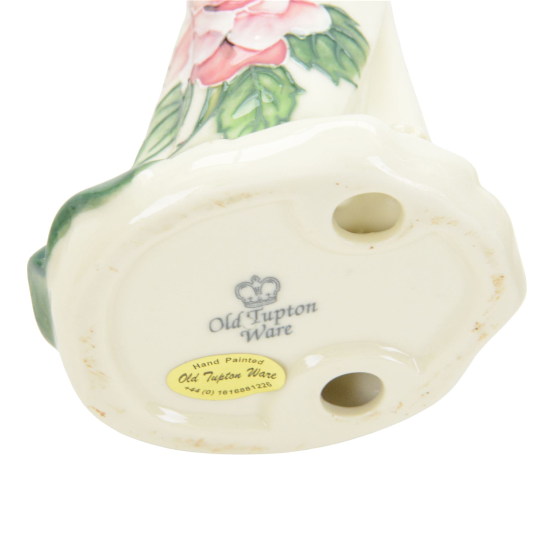 Five Old Tupton Ware figures, comprising two female figures with floral dresses, young girl, fairy and cat, all boxed, tallest H32cm