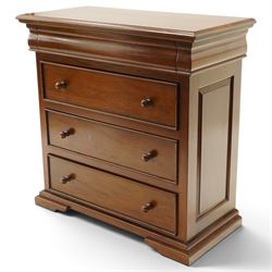 Barker & Stonehouse - 'Grosvenor' contemporary hardwood chest, rectangular top over shaped...