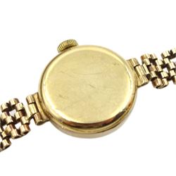 Gradus 9ct gold ladies manual wind bracelet wristwatch, hallmarked and one other 9ct gold wristwatch, hallmarked, on gold expanding strap stamped 9ct