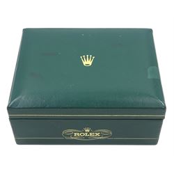 Rolex Oyster Perpetual Air King Super Precision gentleman's stainless steel automatic wristwatch, Ref. 5500, serial No. 868015, on expanding Oyster bracelet No. 874089, boxed