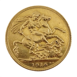  1914 gold sovereign  
