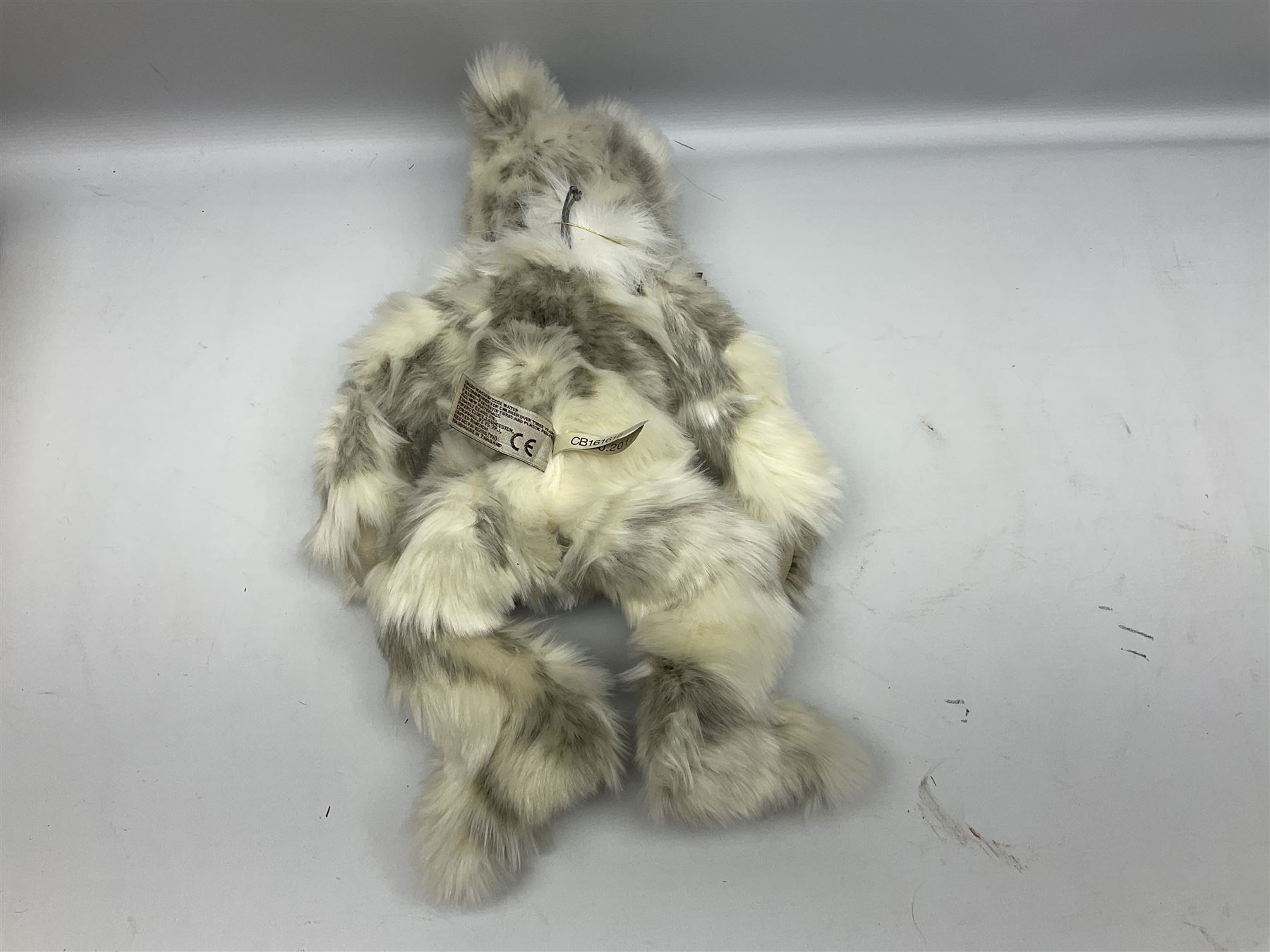 Four Charlie Bears, comprising Christine CB181832B, Marshmallow CB161616, and Savoury Pudding CB625096, each designed by Isabelle Lee, each with tags, plus one example CB151535B lacking tag 