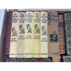 Five volumes, of Adventure by Enid Blyton, together with five Rupert annuals and other books  