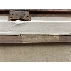 Arthur Stanley Wilkinson (British 1860-1930): 'Devonshire Pastures by the Sea near Clovelly', oil on canvas signed, original title label verso 40cm x 60cm