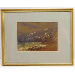  'Robin Hood's Bay', 19th century watercolour signed with monogram 20cm x 28cm  