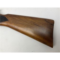 Early 20th century BSA Standard .177 Cal. Air Rifle (No.1), early A prefix number A67, with blued finish, top-loading, push-button underlever action, walnut semi-pistol grip stock with chequered BSA logo L101cm overall; with contemporary canvas case; NB: AGE RESTRICTIONS APPLY TO THE PURCHASE OF AIR WEAPONS.
