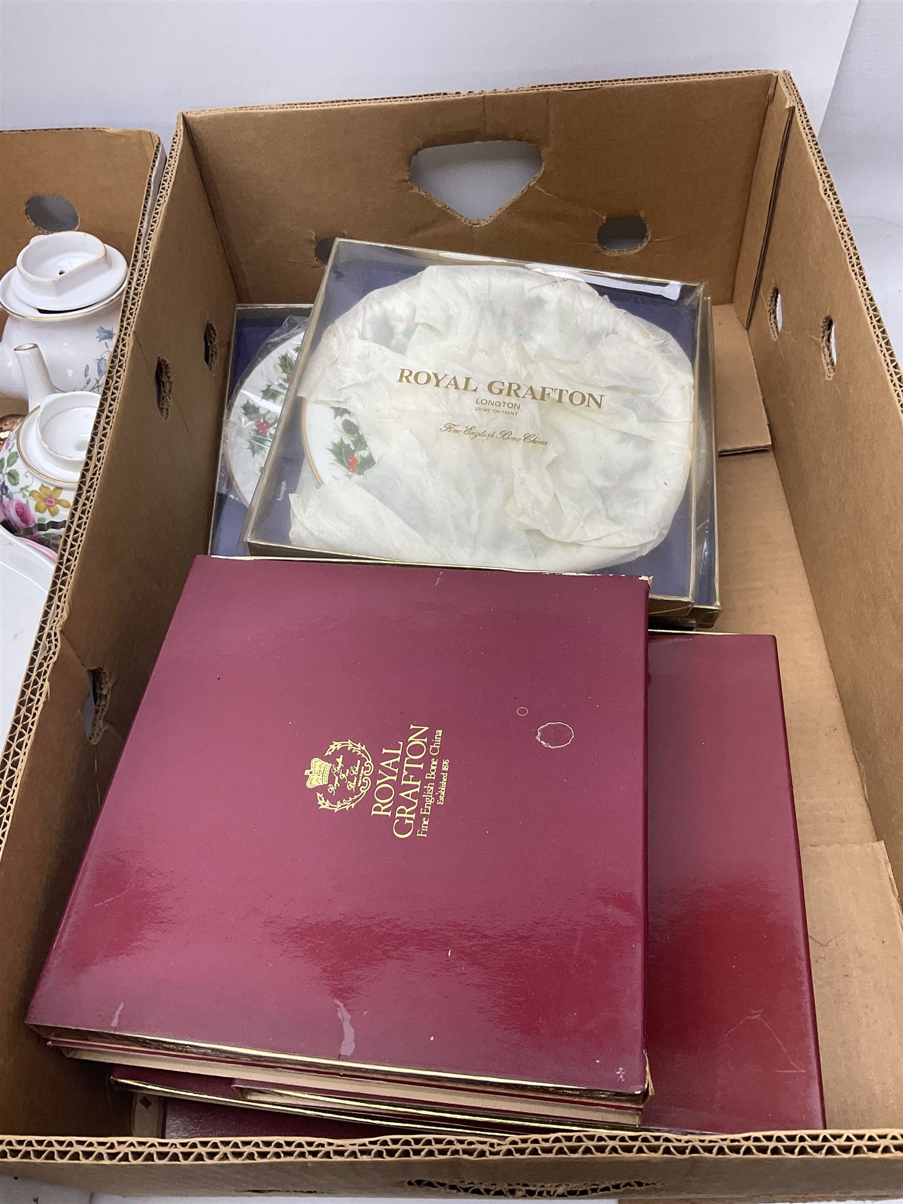 Collection of Wedgwood Jasperware, to include candy box with lid, miniature vase, trinket dishes, together with other collectables in six boxes 