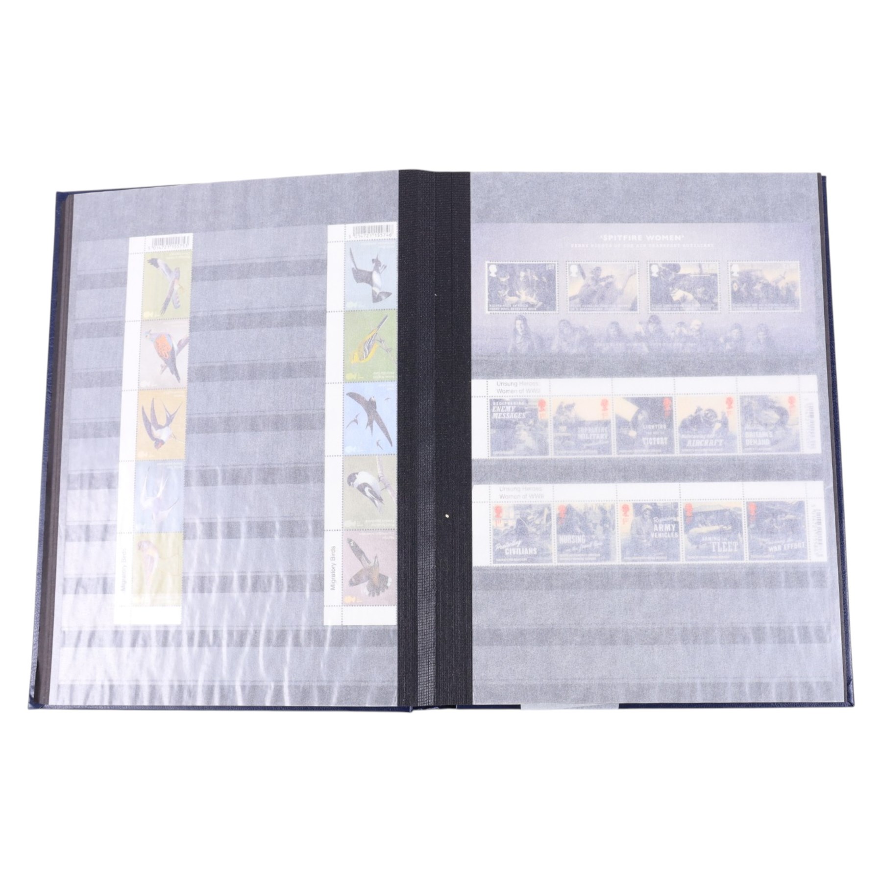 Queen Elizabeth II mint decimal stamps in one folder, face value of usable postage approximately 650 GBP