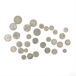 Approximately 10 grams of Great British pre-1920 and approximately 170 grams of pre-1947 silver coins