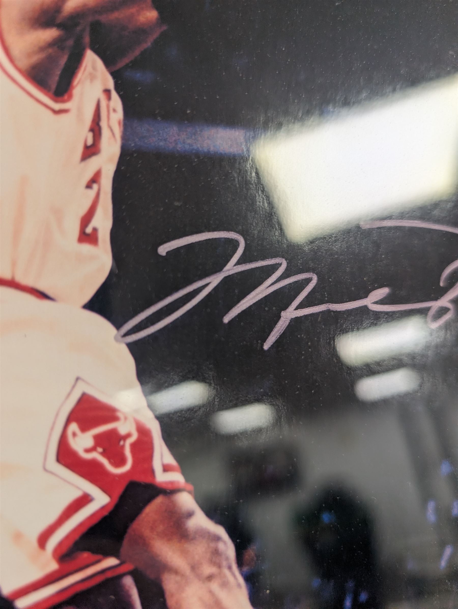 Michael Jordan signed 10 x 7