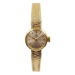  Tissot ladies 9ct gold wristwatch, London 1967  