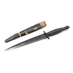 Post WW2 Fairbairn Sykes style black com