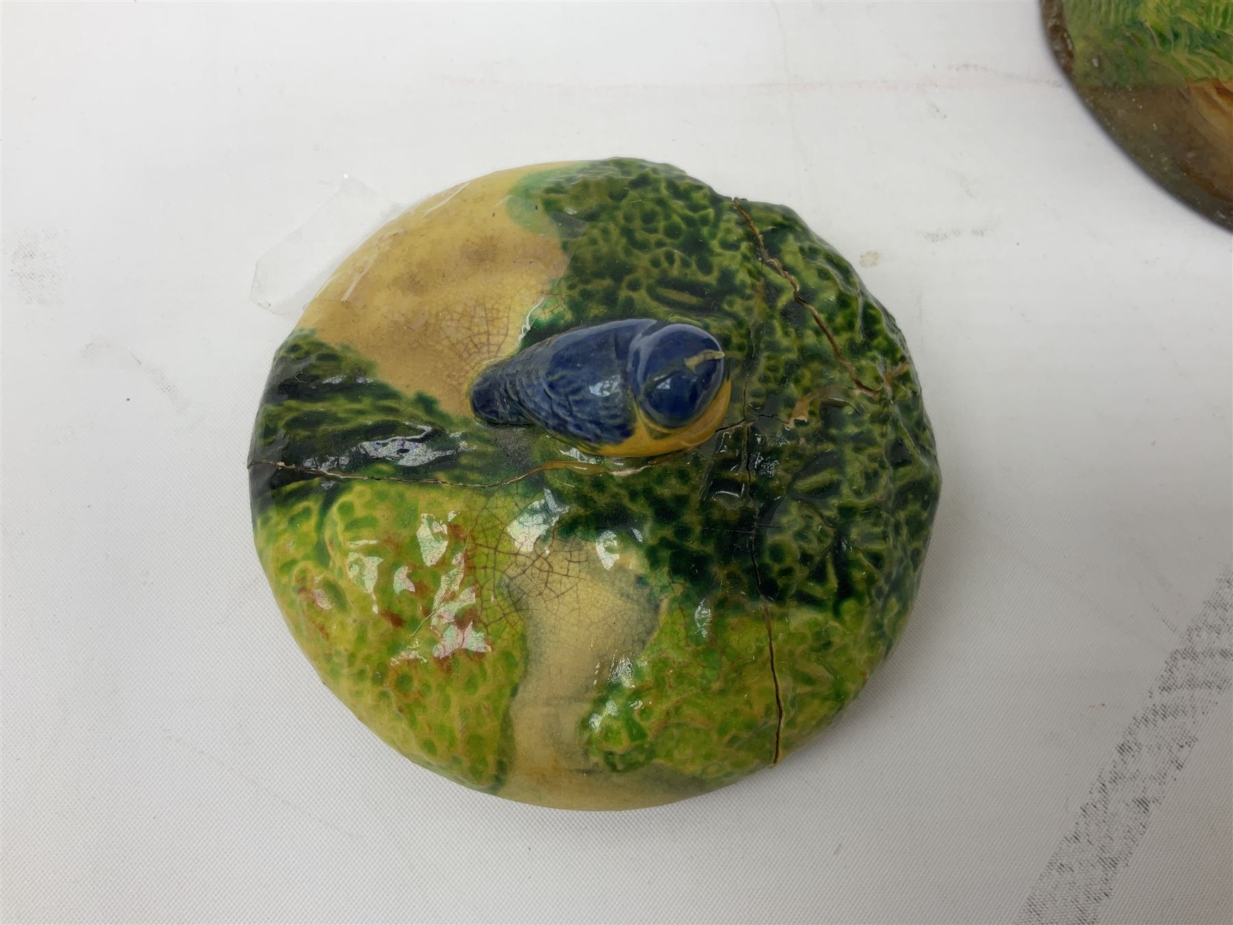 Collection of Japanese Maruhon ware novelty preserve pots, to include examples modelled as a windmill and cottages, together with other 1920s and 30s Art Deco style preserve pots, etc