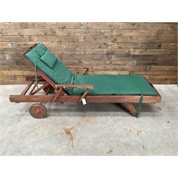 Technique hardwood garden lounger