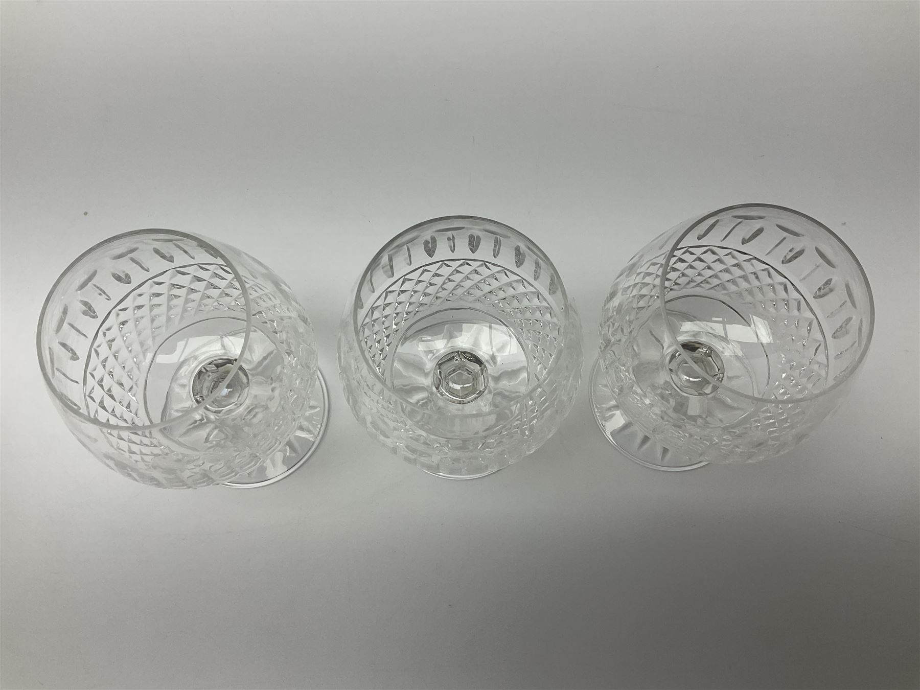 Set of six Waterford Colleen brandy glasses, H13cm