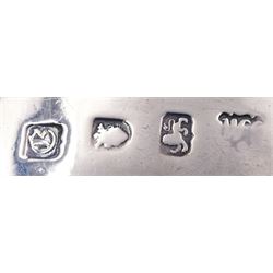 Pair of George III silver sauce boats, each of typical form with gadrooned rim, and acanthus capped scroll handle, upon three shell mounted shell pad feet, hallmarked George Methuen, London 1760 including handle H13cm, approximate total weight 30.25 ozt (941 grams)