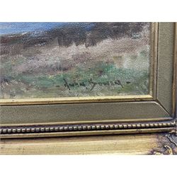 Owen Bowen (Staithes Group 1873-1967): 'The Five Peaks of the Snowdon Range', oil on canvas signed, original title label verso 40cm x 60cm 
Provenance: exh. Royal Cambrian Academy 1955 No.74; by direct descent through the artist's family, never previously been on the market