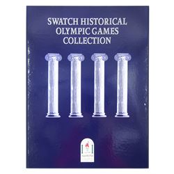 Swatch Historical Olympic Games Watch Collection, eight quartz wristwatches and one automatic, made for the Atlanta 1996 Olympic games