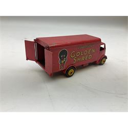 Twenty unboxed and playworn die-cast models including Dinky Guy van Golden Shred, Buick Riviera, Austin A105, Hillman Imp etc; Corgi Batmobile, Monkeemobile, Man From Uncle Oldsmobile Super 88, Airborne Caravan, Ford Mustang etc; Spot-On Humber Super Snipe Estate car; Schuco Micro Racer 1038 clockwork Mercedes 220S etc