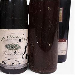 Mixed alcohol, including Principe de Viana 2003 Navarra, Roux Pere & Fils 1995 Bourgogne Chardonnay, etc, various contents and proof 