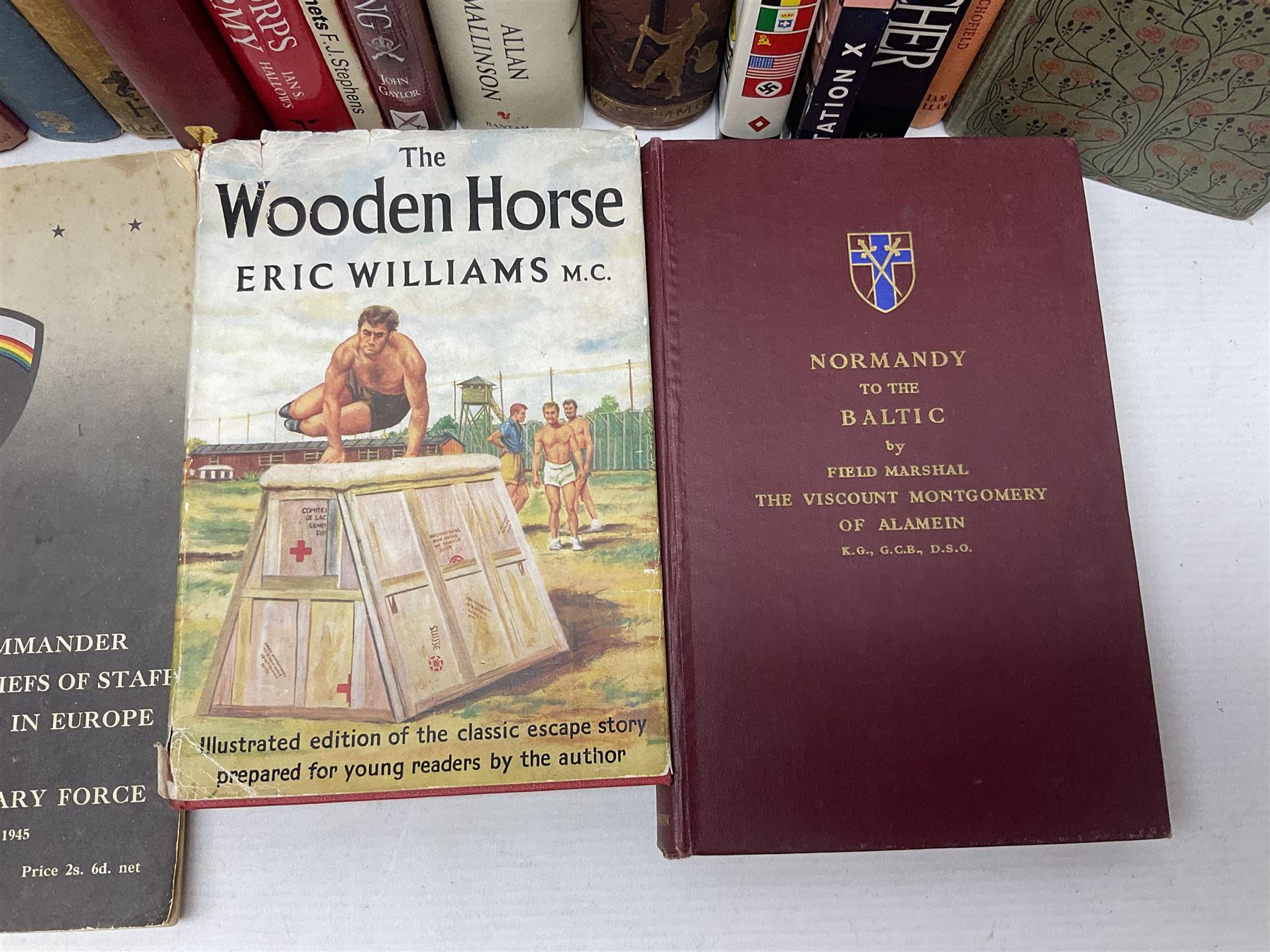 Thirty-five books of military interest including WW2, collector's reference books, fiction etc