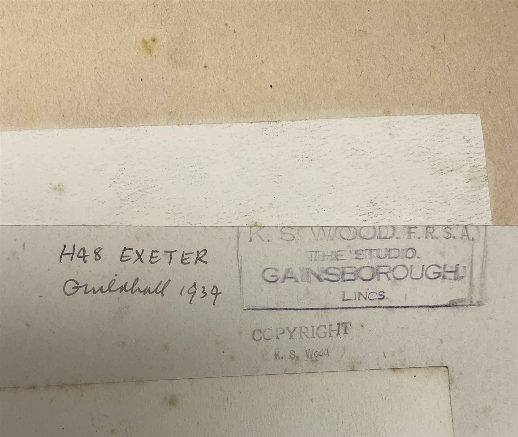 Karl Salsbury Wood (British 1888-1958): Exeter Scenes, set three watercolours signed, two dated 1945, 23cm x 16cm (3) (unframed)