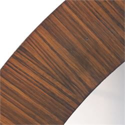 Uttermost - Circular wall mirror, with zebrawood veneer surround