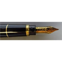  Writing Instruments - Montblanc presentation set of three fountain pen '14K' gold nib, ballpoint pen and propelling pencil 'Hommage A Wolfgang Amadeau Mozart' with CD, with box (3)   