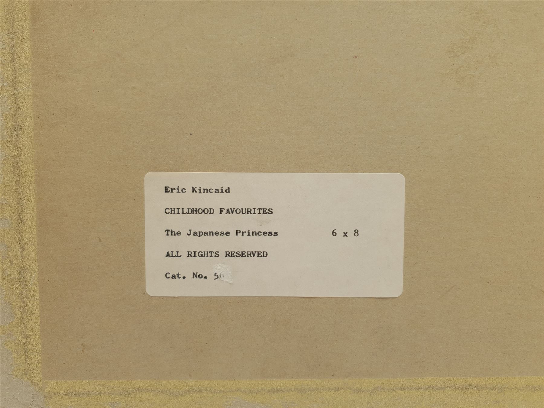 John Armstrong (British 1924-2018): Ride of the Valkyries, watercolour unsigned 37cm x 53cm; Eric Kincaid (British 1931-): 'The Japanese Princess', watercolour signed with initials, titled on exhibition label verso 16cm x 21cm (2) 
Provenance: Armstrong with Sulis Fine Art, label verso. Probably a sketch for a book illustration.