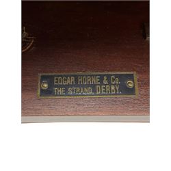 Early 20th century mahogany four drawer music/filing chest