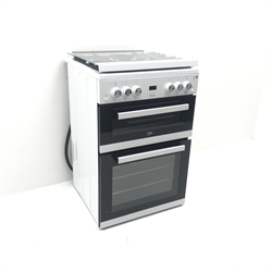 Beko EDG6L33W gas cooker with double oven, W60cm, H94cm, D61cm