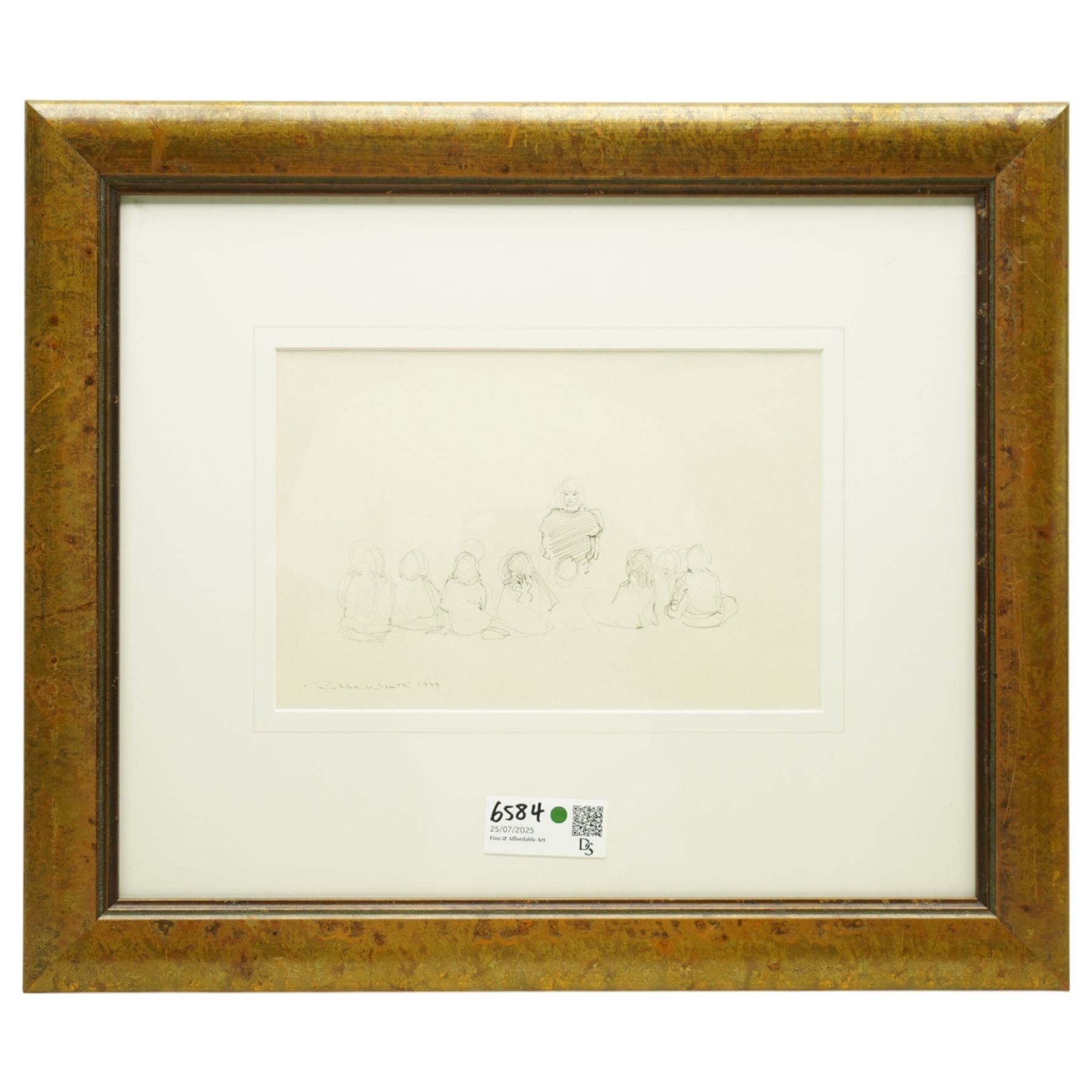 Robert 'Robbie' Wraith (British 1952-): 'The Spark Workshop 1999', set four pencil crayon and watercolour sketches signed and dated 1999 max 19cm x 29cm (4)