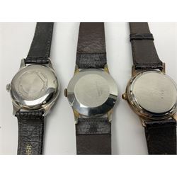 Two automatic wristwatches including Gerrard and Baronet and six manual wind wristwatches including Medana Tissot Seastar-Seven, Roamer, Eterna, Bakobe and Eastend Watch (8)