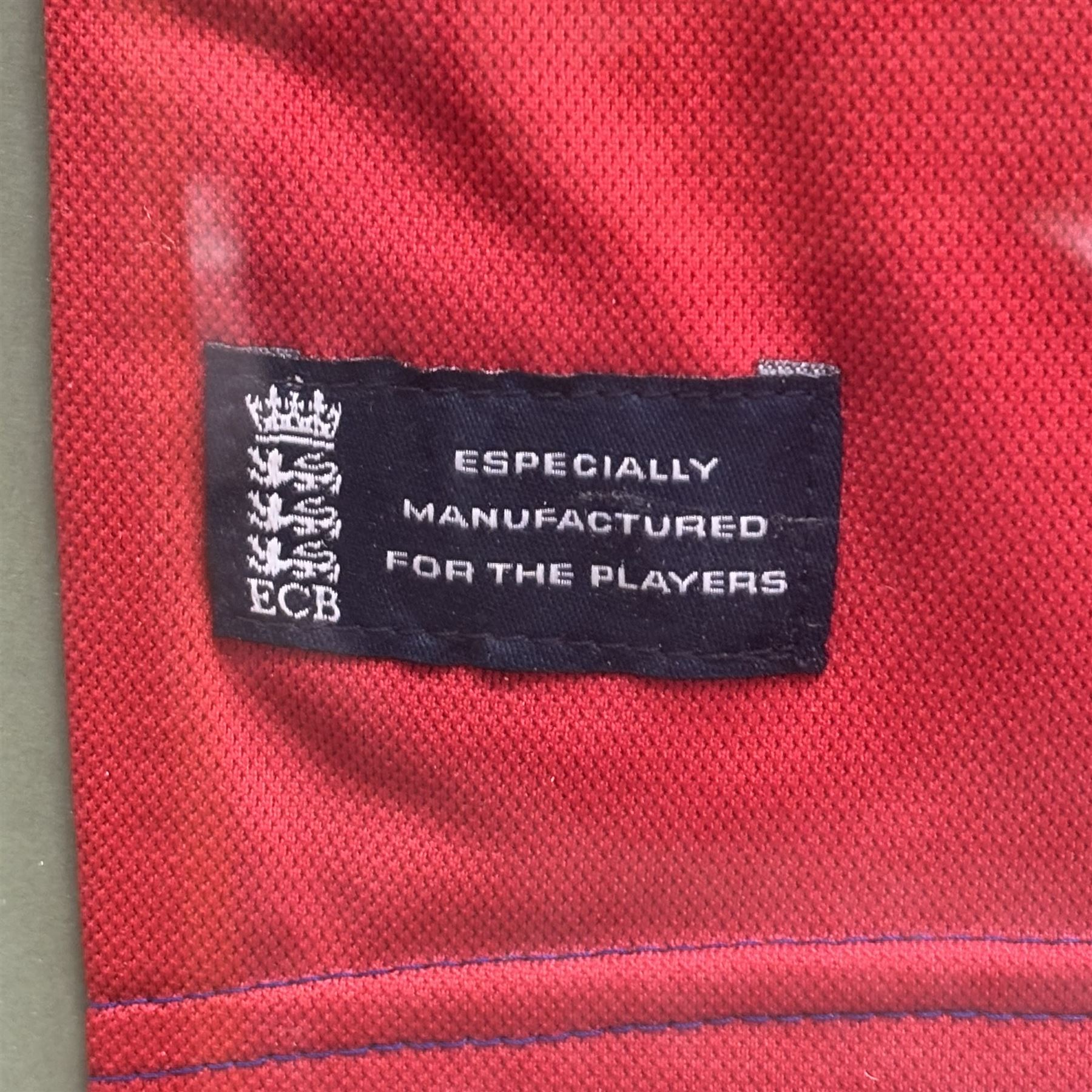 Cricket memorabilia: signed cricket bat from John Childs Benefit year 1994, and two framed England cricket shirts both with signatures, largest frame H95cm