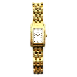  Longines ladies Dolce Vita 18ct gold quartz wristwatch model L5 1586 as new still tagged with box and papers  