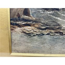 Joseph Newington Carter (British 1835-1871): Scarborough from Cornelian Bay, watercolour, bearing later signature 'TB Hardy' 20cm x 28cm