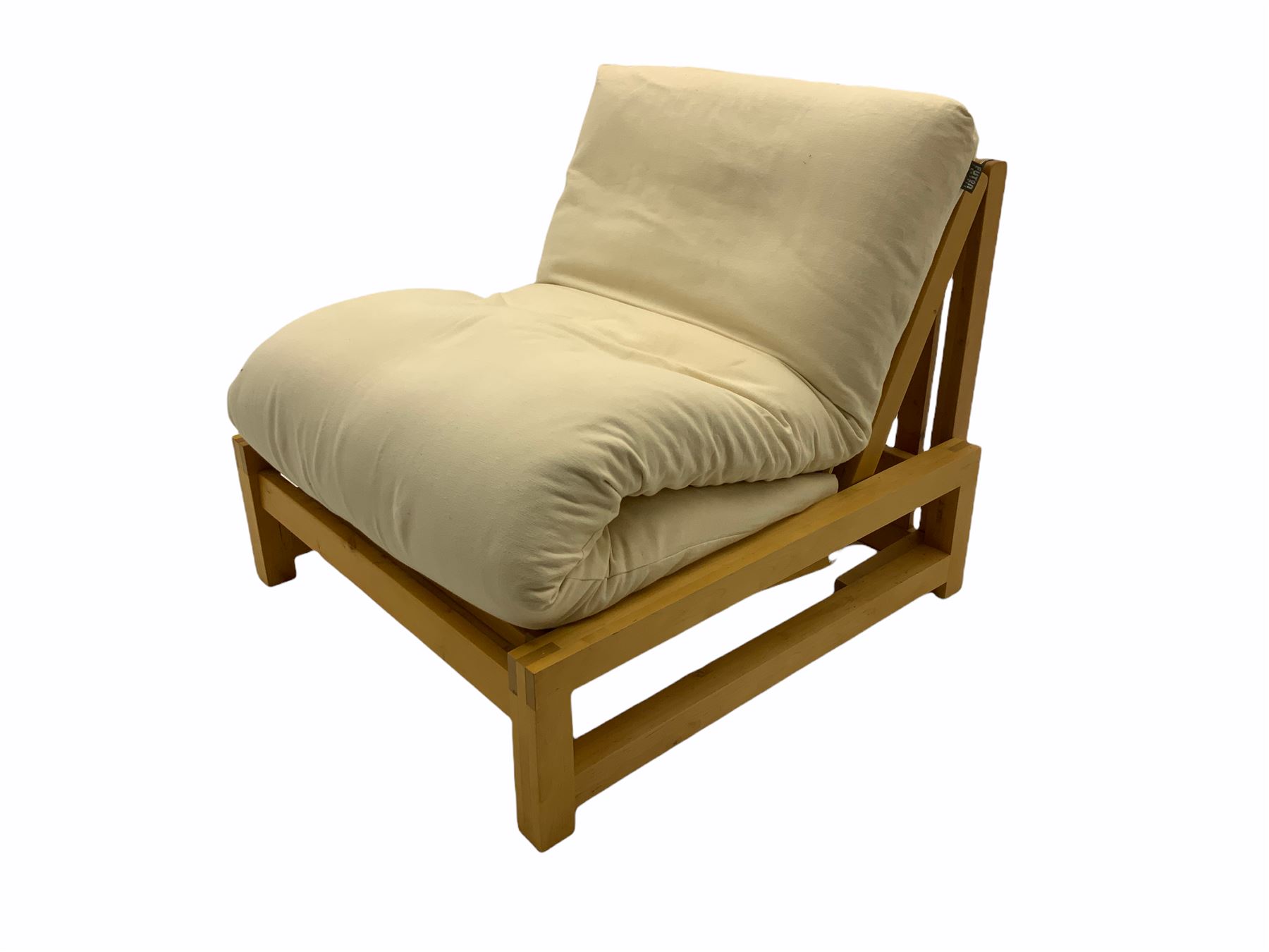 Futon Company light wood single futon bed