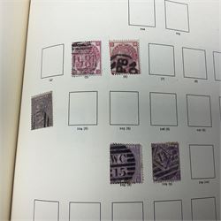 Great British Queen Victoria and later stamps, including perf penny reds, half penny 'bantam', King George V half crown seahorse, Queen Elizabeth II pre-decimal issues etc, housed in a green 'Windsor Album'