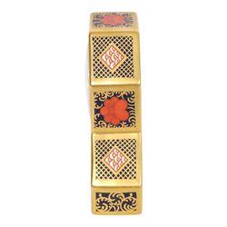 Royal Crown Derby 1128 Old Imari mantel clock, with box, H11cm