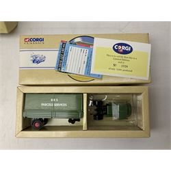 Nineteen boxed Corgi die-cast models sets, to include 50th Anniversary Battle of Britain, The Ruddles, The Bass, Ford- the general utility car, 150th Anniversary Penny Post, White Bread, Charrington etc