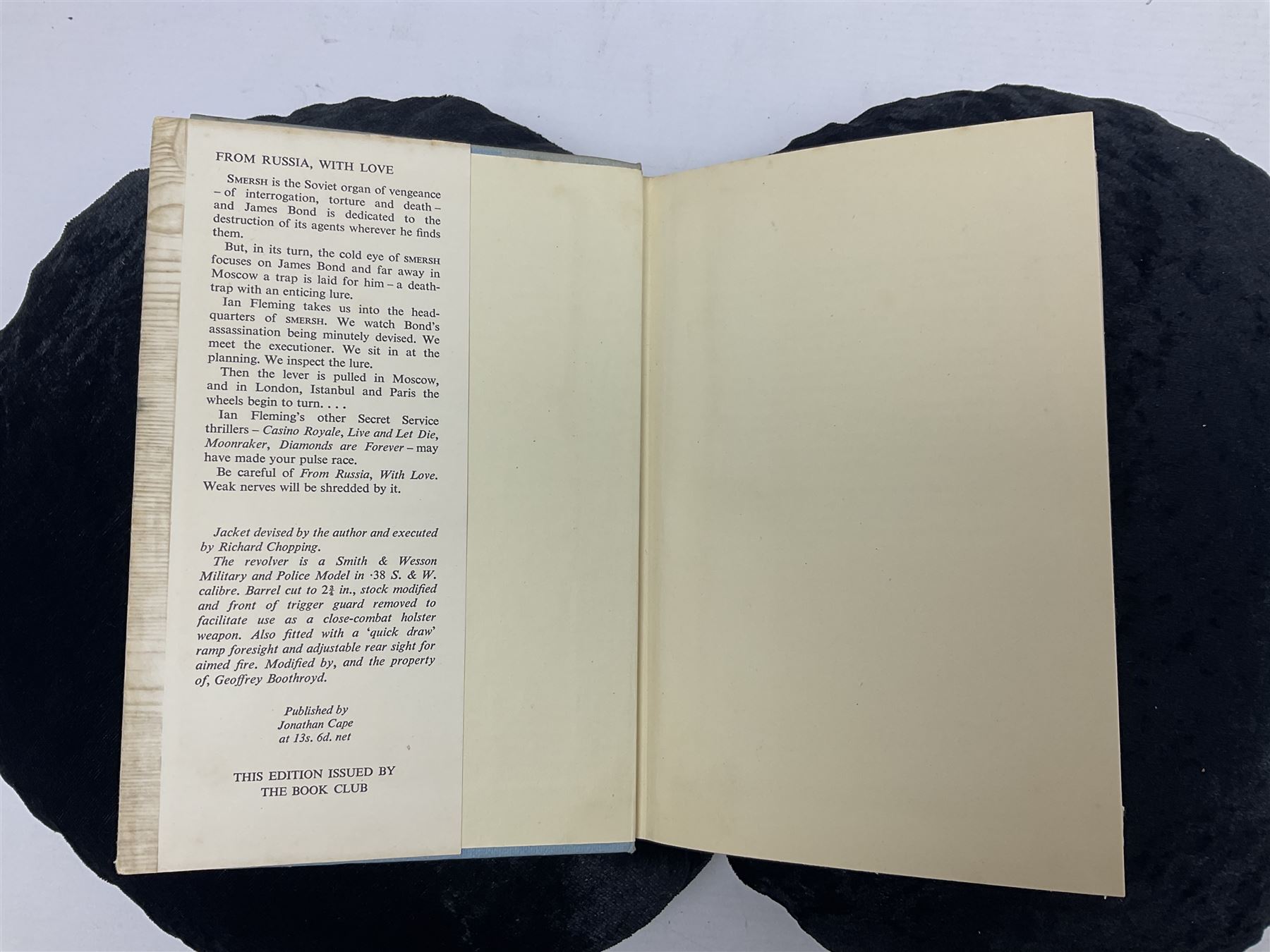 Ian Fleming: Octopussy and The Living Daylights. 1966 First edition with dustjacket; together with From Russia With Love. Book Club edition with dustjacket (2)