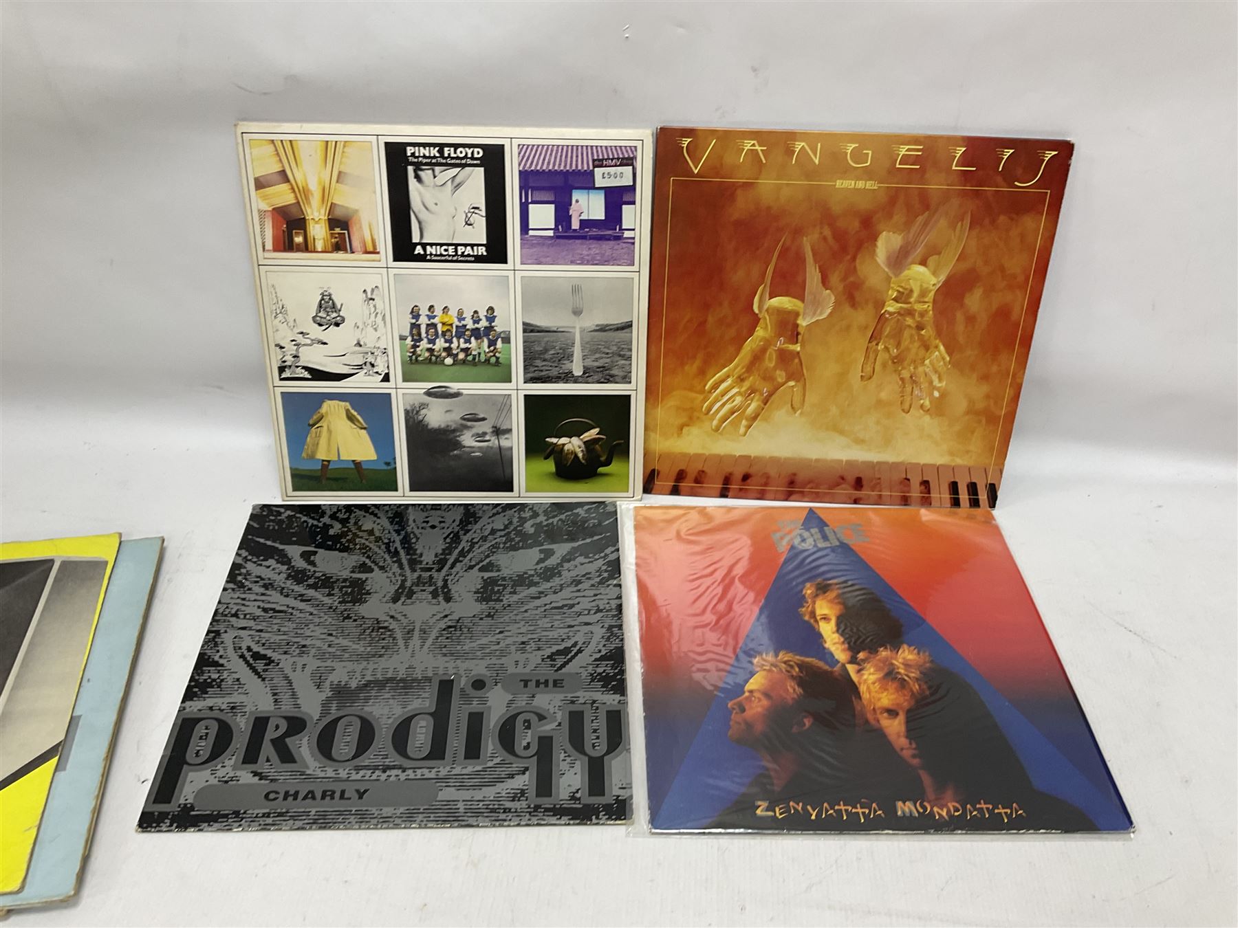 Collection of Rock, Punk and Pop vinyl LP records, including Tyrannosaurus Rex A Beard of Stars, Black Sabbath Paranoid, Derek & The Dominoes Layla, David Bowie Lodger, Kraftwerk Computer World, The Police Zenyatta Mondatta, etc