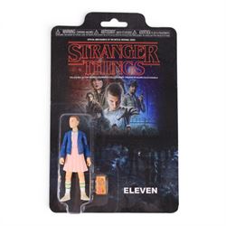 Three Funko Stranger Things figures, comprising Demogorgon, Eleven and Will figures and two three-figure packs comprising Will, Dustin and Demogorgon three-pack and an Eleven, Will and Demogorgon three-pack, all boxed or carded