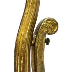 Giltwood dressing table mirror, shaped moulded frame, H46cm