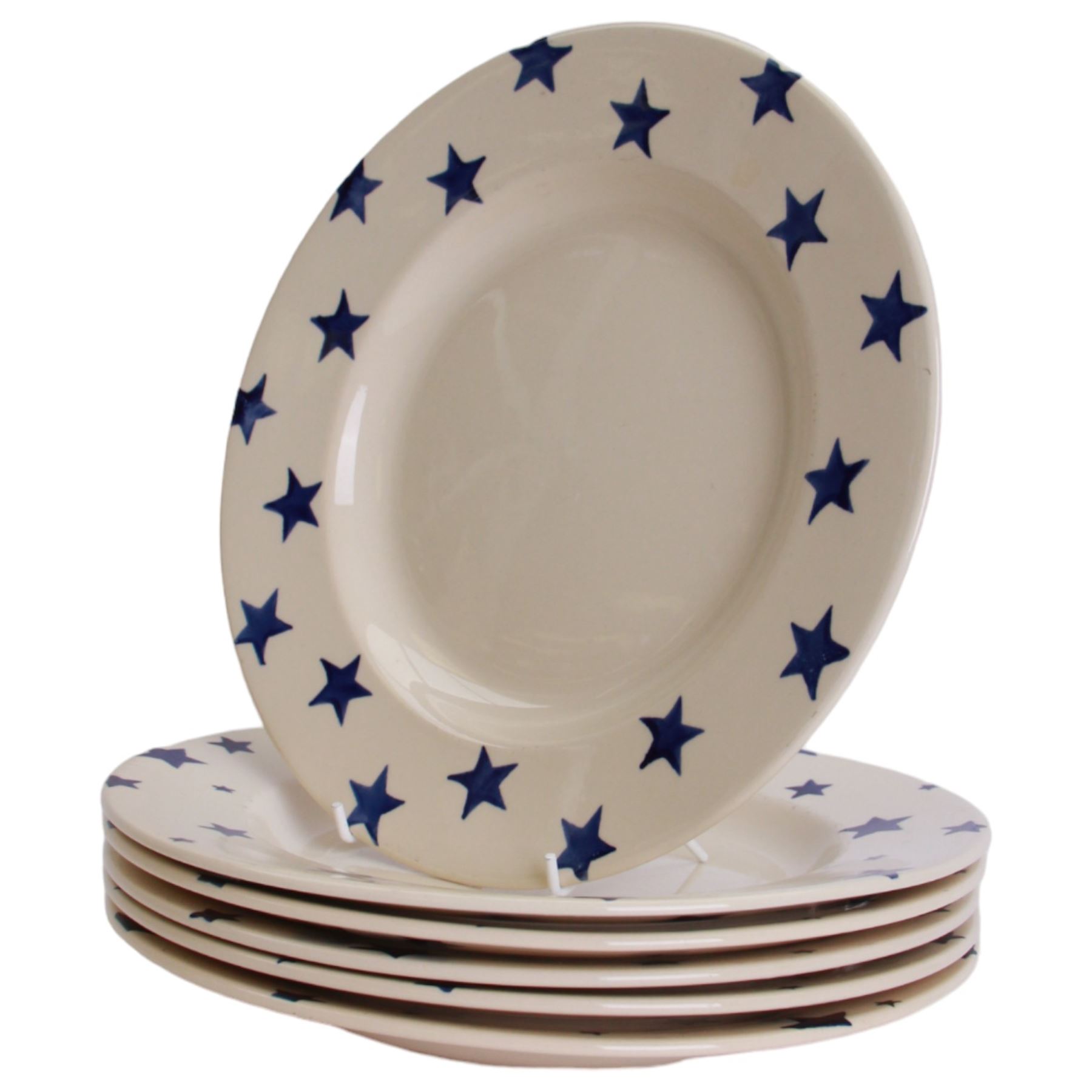 Emma Bridgewater Blue Stars dinnerwares, including nine dinner plates, three serving dished, jug, etc, together with six items in the Toast and Marmalade pattern  