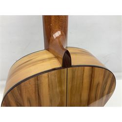 Juan Montes Rodriguez Spanish Flamenco acoustic guitar model R6; bears label dated 2020; in metallic finish fitted hard carrying case